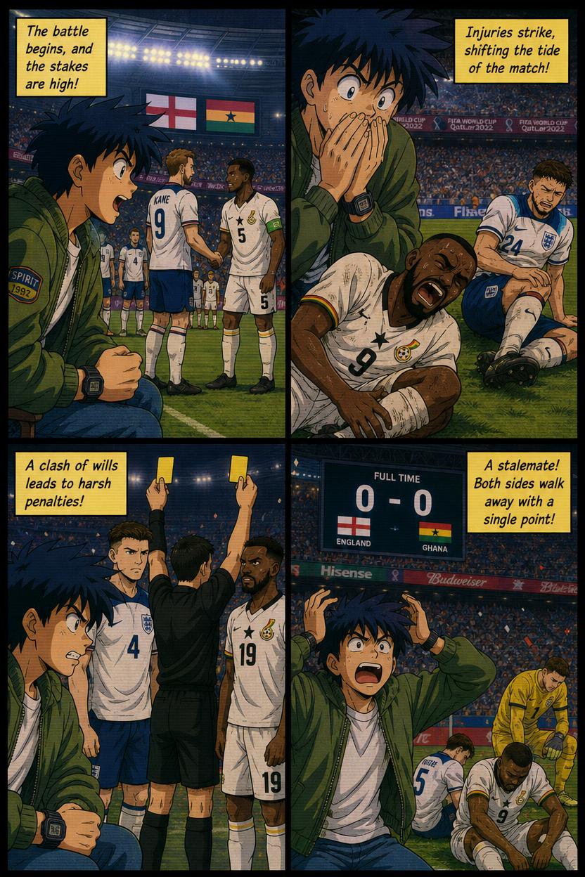 Comic recap of England vs Ghana