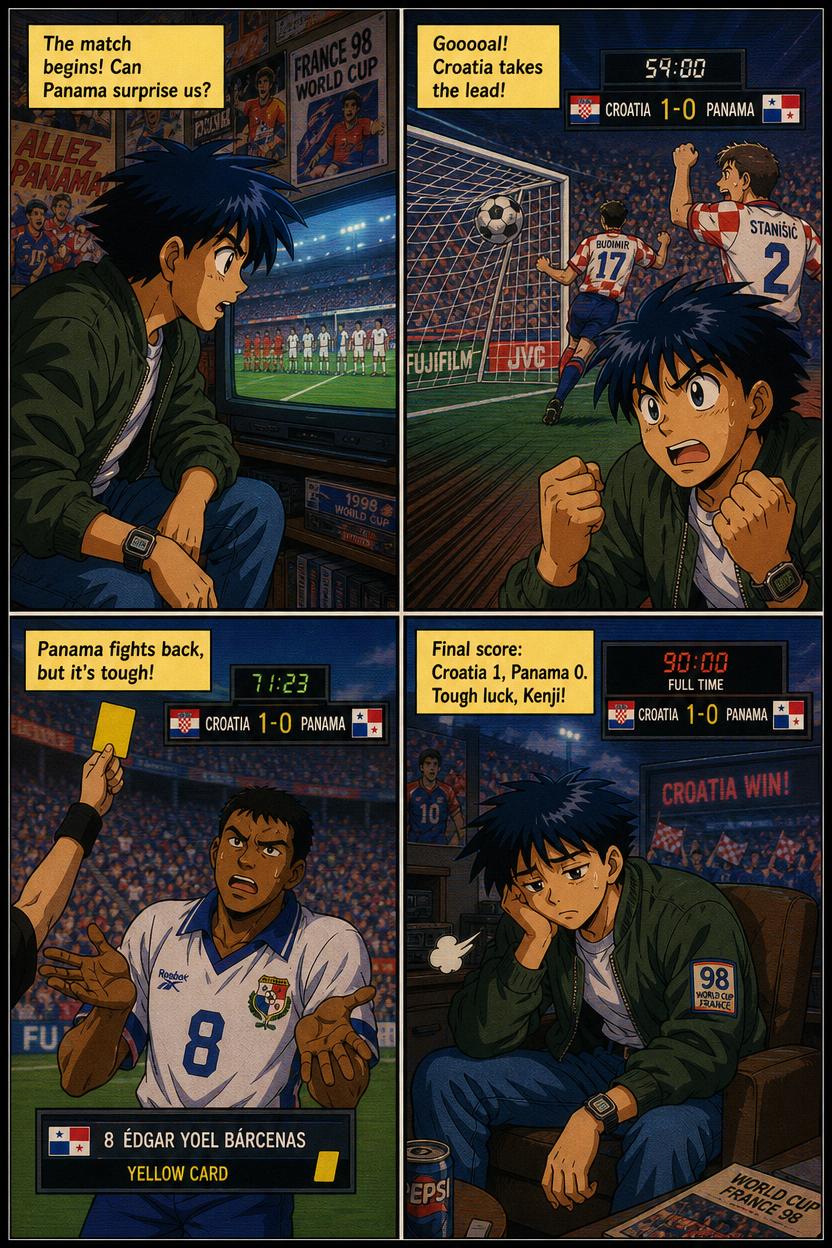 Comic recap of Panama vs Croatia
