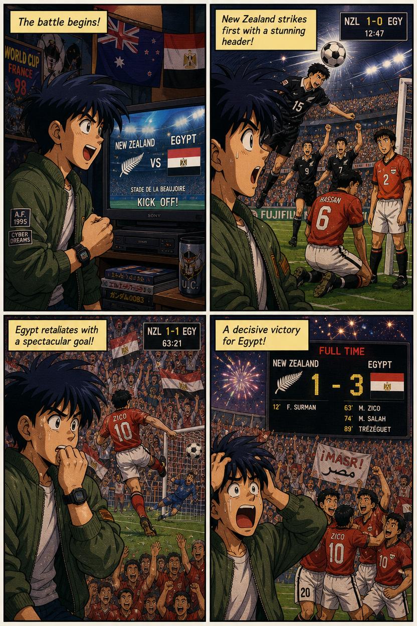 Résumé BD de New Zealand contre Egypt