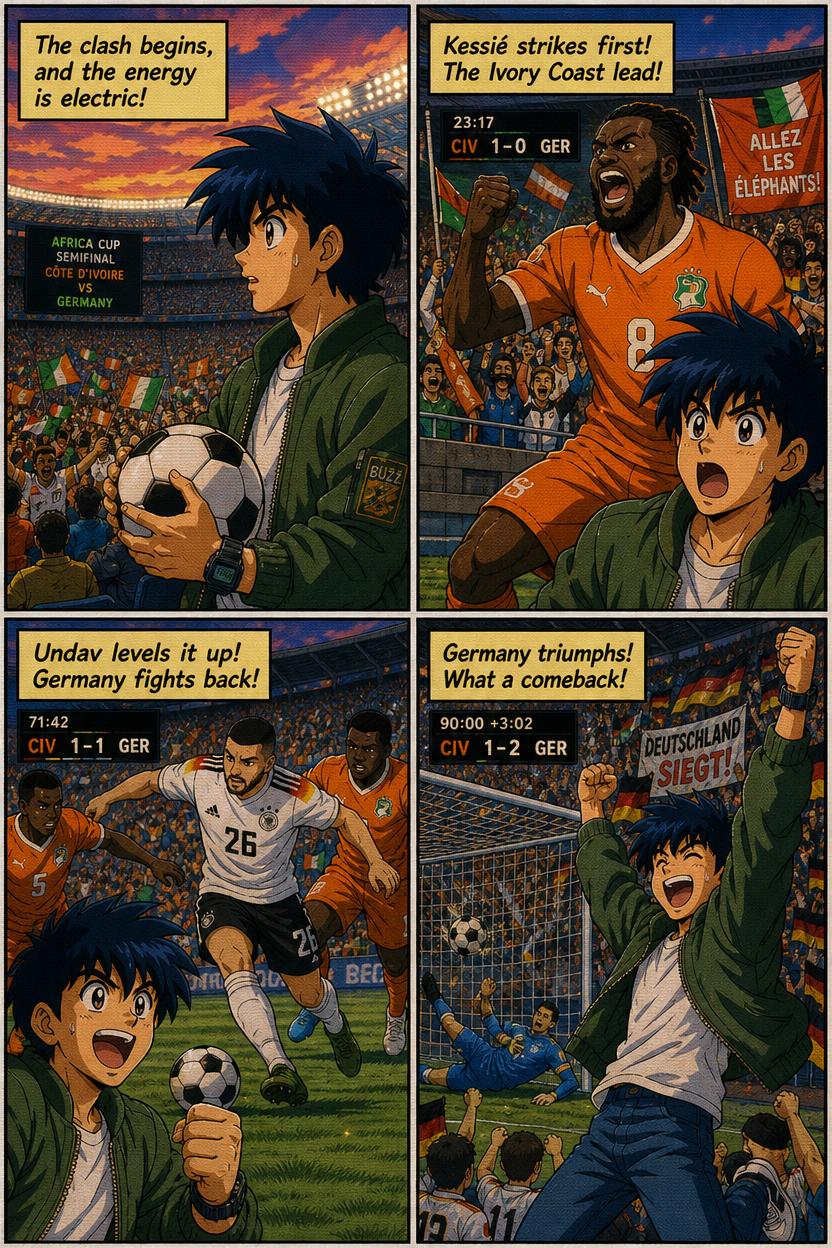 Comic recap of Germany vs Ivory Coast