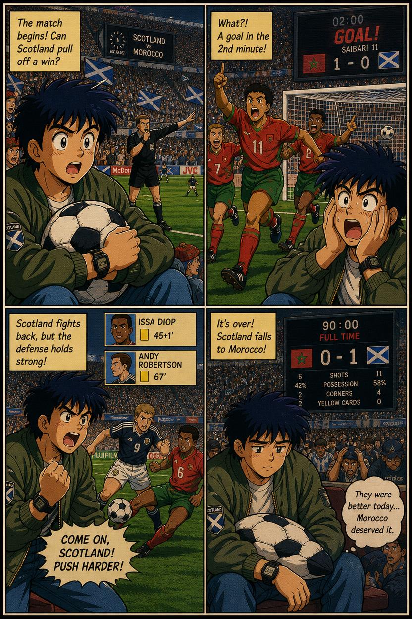Comic-Rückblick: Scotland gegen Morocco
