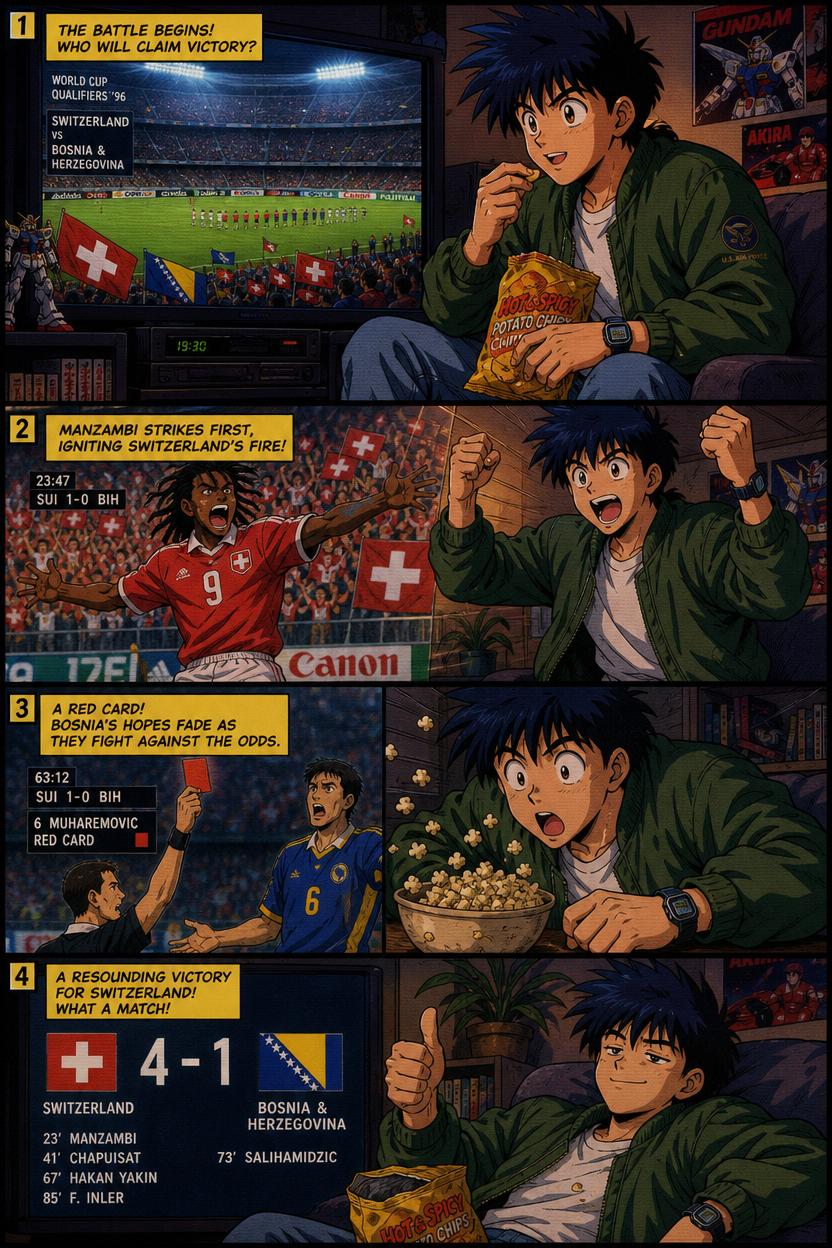 Comic-Rückblick: Switzerland gegen Bosnia and Herzegovina
